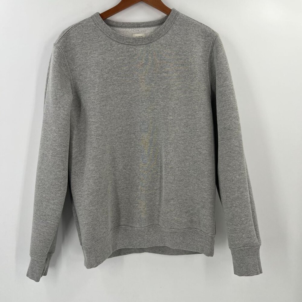 Flint and Tinder M Medium Gray Crewneck Sweatshirt USA Made Cotton Blend